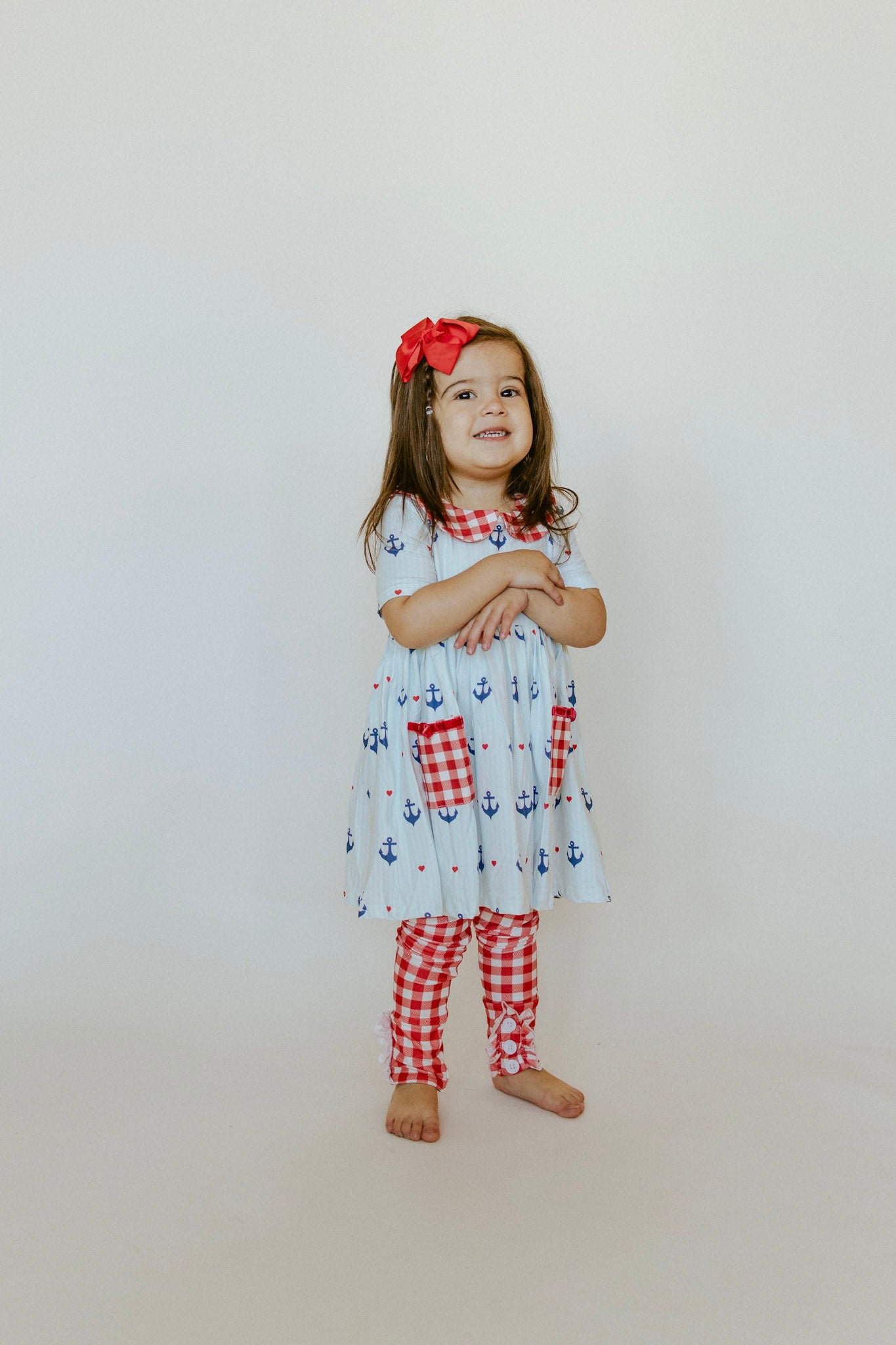 Red Gingham Leggings